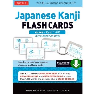 دانلود کتاب ژاپنی Japanese Kanji Flash Cards Vol. 1